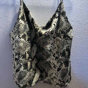 Snakeskin cami crop top !